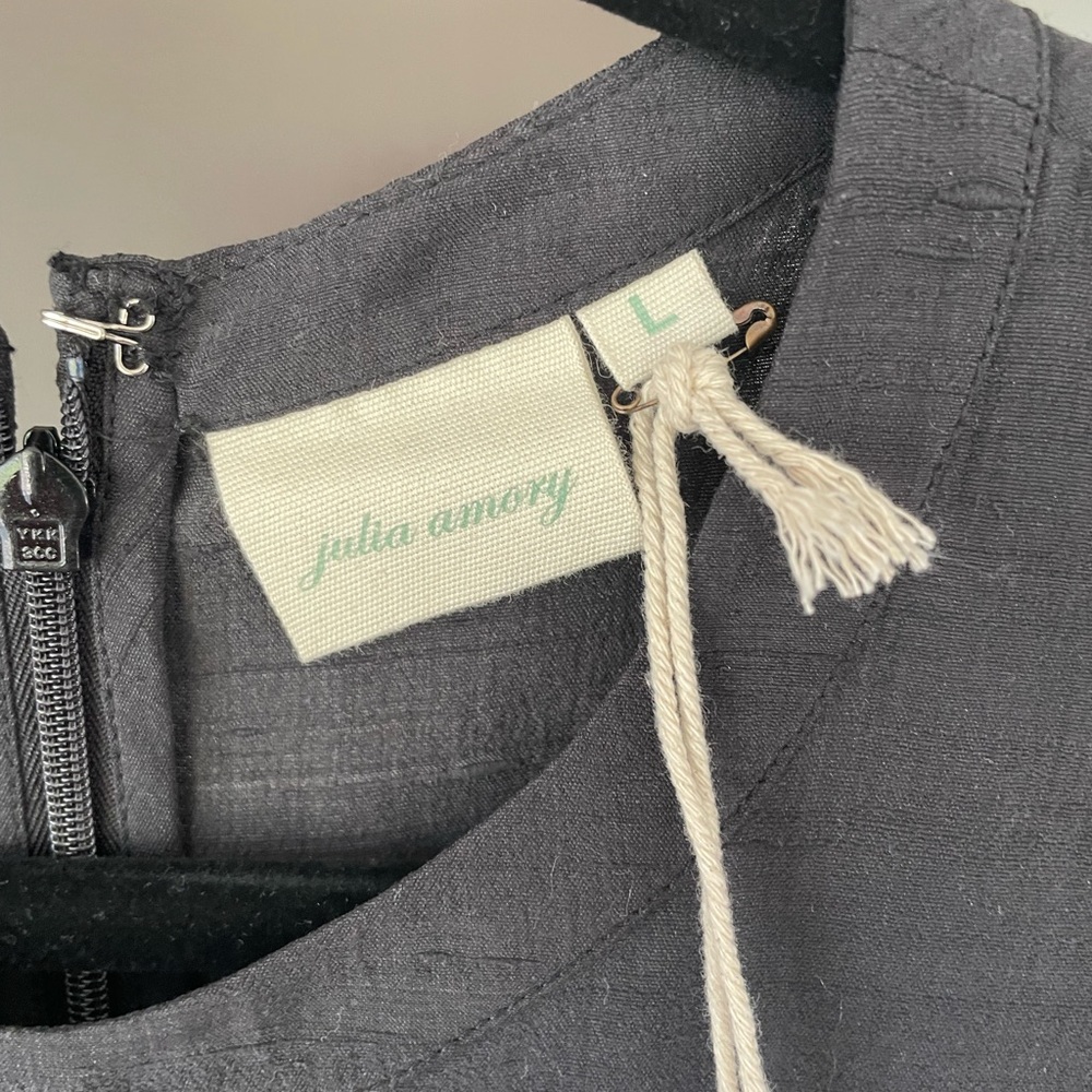 NWT Julia Amory “Jane” Dress Size L in color “Noir”.